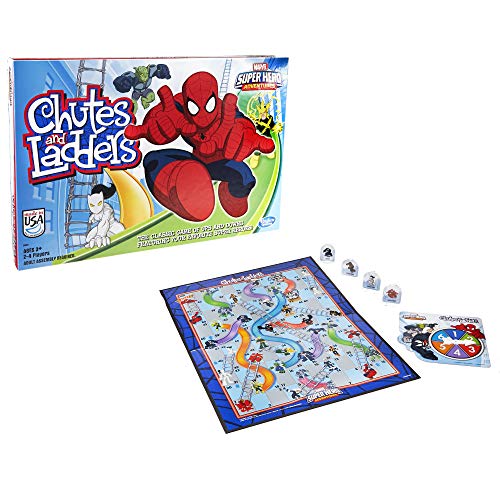 Hasbro Gaming Marvel Spider-Man Web Warriors Chutes and Ladders Game (Amazon Exclusive)