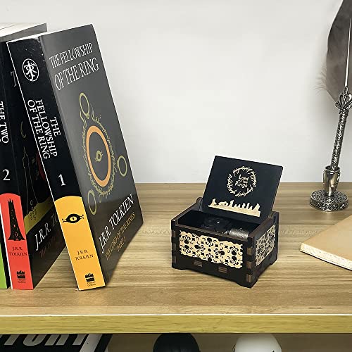 Sooharic Music Box Lord of The Rings, LOTR Merchandise Gifts, Wind Up Mechanism Antique Carved Music Box