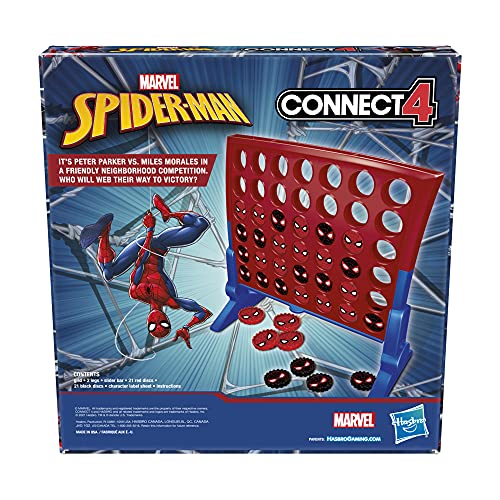 Connect 4: Marvel Spider-Man Edition, Connect 4 Gameplay, Strategy Game for 2 Players, Fun Board Game for Kids Ages 6 and Up (Amazon Exclusive)