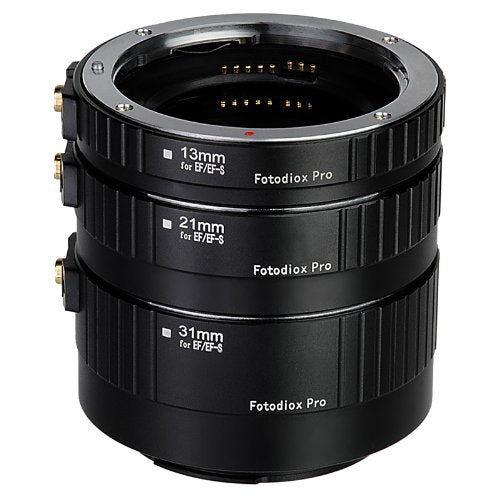 Fotodiox Pro Canon EOS Auto Macro Extension Tube Set Kit for Extreme Close-Up with Autofocus and Auto-Exposure