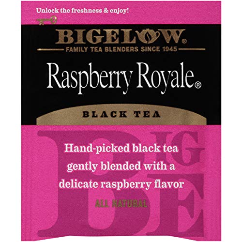 Bigelow Raspberry Royale Black Tea, Caffeinated, 20 Count (Pack of 6), 120 Total Tea Bags
