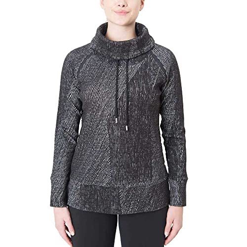 Kirkland Signature Ladies' Jacquard Pullover (Medium, Black)