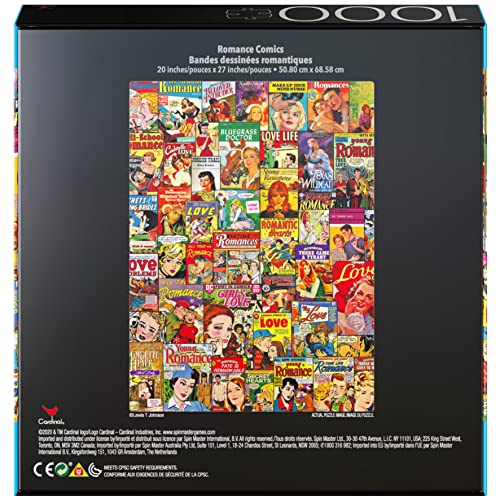 2-Pack of 1000-Piece Jigsaw Puzzles, Retro Comics and Fruit Labels Gifts for Mom Mothers Day Gifts for Adults and Kids Ages 8+, Amazon Exclusive