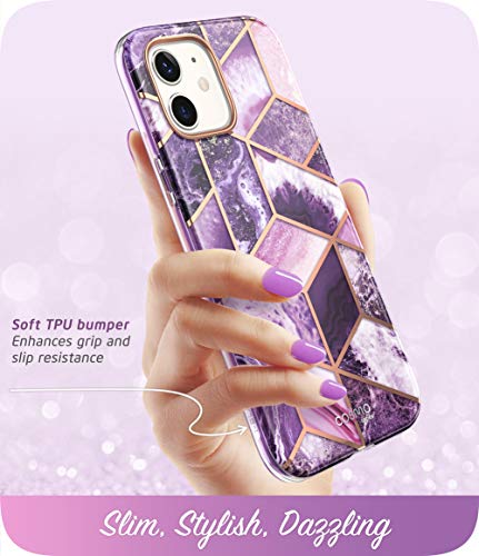 i-Blason Cosmo Series Designed for iPhone 12 Mini Case (2020), Slim Full-Body Stylish Protective Case with Built-in Screen Protector, Ameth