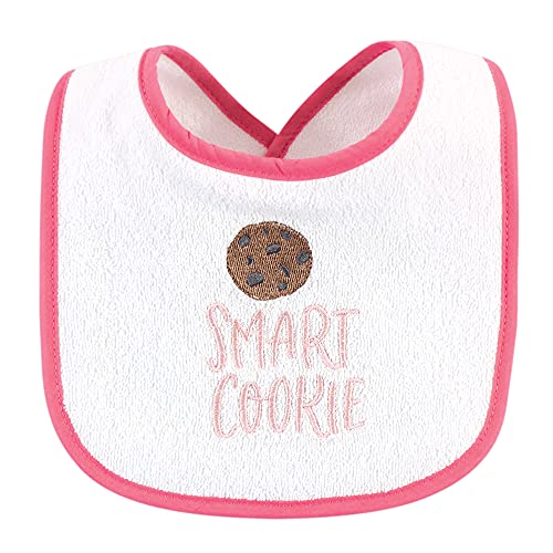 Hudson Baby Unisex Baby Cotton Terry Drooler Bibs with Fiber Filling, Food Girl, One Size