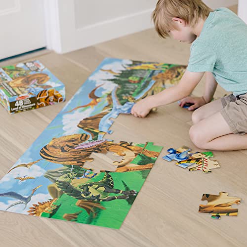 Melissa and Doug Land of Dinosaurs Floor Puzzle (48 pcs, 4 feet long)