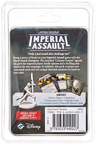Star Wars Imperial Assault Board Game Royal Guard Champion VILLAIN PACK | Strategy Game for Adults and Teens | Ages 14+ | 1-5 Players | Avg. Playtime 1-2 Hours | Made by Fantasy Flight Games