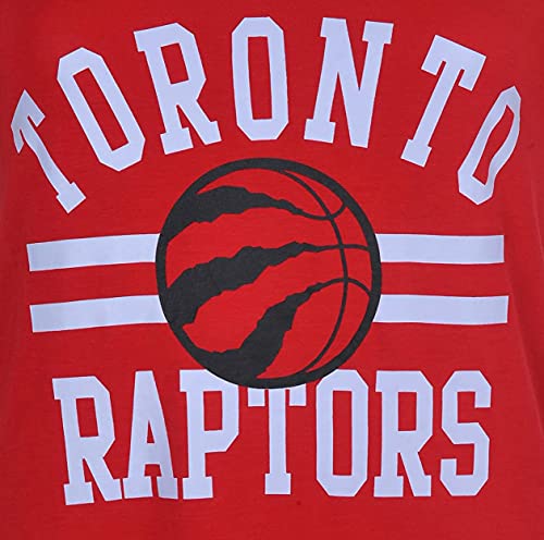Ultra Game -NBA Toronto Raptors Womens Box Out Varsity Stripe Tee Shirt, Team Color, Medium