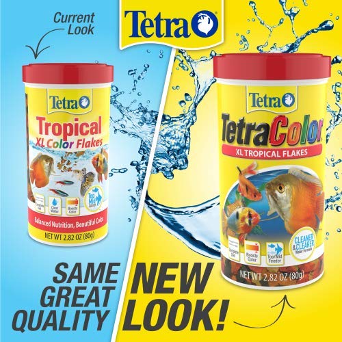Tetra 16265 Color Tropical Flakes with Natural Color Enhancer, 2.82-Ounce