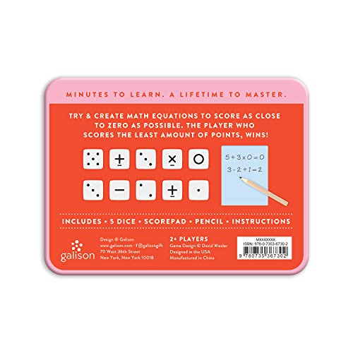 No Dice! Game – Fun Math Game for Kids, Easy to Play Dice Game for 2 Players, for Ages 6+ – Convenient Storage Tin and Instructions Included, Great Learning Activity for Kids