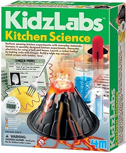 4M Kitchen Science Kit - DIY Chemistry Experiment Lab Stem Toys Gift for Kids and Teens, Boys and Girls (3806)