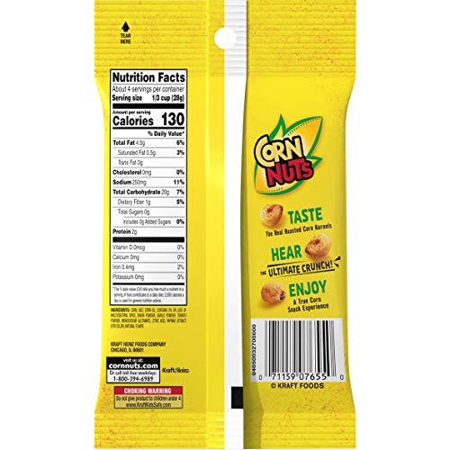 Corn Nuts Chile Picante con Limon Crunchy Corn Kernels (4 oz Bags, Pack of 12)