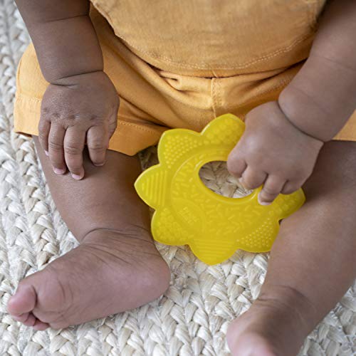 Bright Starts Sunny Soothers 2pk Multi-Textured Bpa Free Baby Teethers in Cute Sun and Popsicle Shapes, Ages 3 Months+