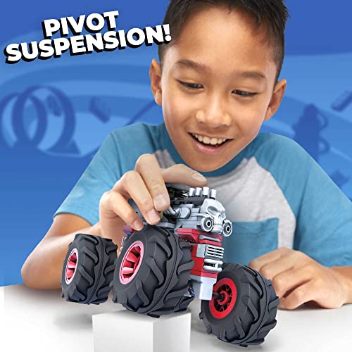 Mega Hot Wheels Bone Shaker Building Set with Micro Figure Driver, Rolling Wheels and Authentic Features, Toy Gift Set for Ages 5 and Up