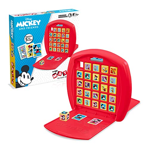 Mickey Mouse and Friends Top Trumps Match Board Game, Family Game for Adults and Children Aged 4 and up
