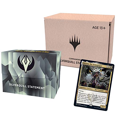 Magic The Gathering Strixhaven Commander Deck – Silverquill Statement (Black-White) | Minimal Packaging Version