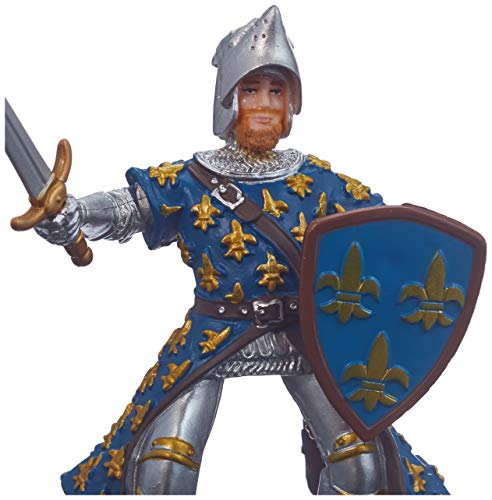 Papo -Hand-Painted - Figurine -Medieval-Fantasy -Blue Prince Philip -39253 - Collectible - for Children - Suitable for Boys and Girls - from 3 Years Old