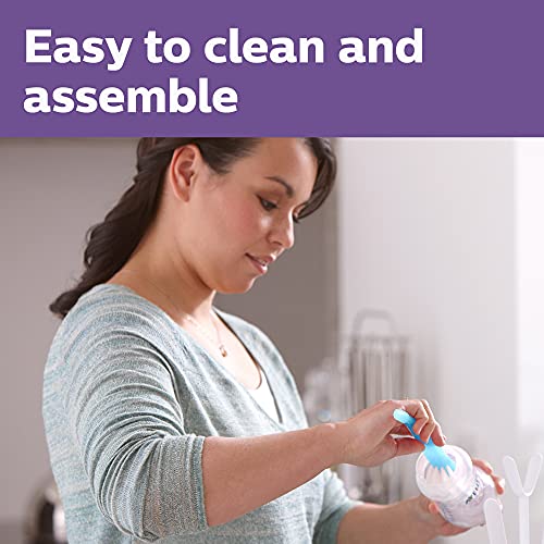 Philips Avent Natural Baby Bottle with Natural Response Nipple, Teal, 9oz, 4pk, SCY903/44