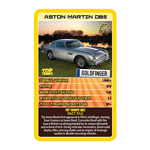 Top Trumps Famous Cars Card Game; Entertaining Educational Game for car Lovers; Features Bumblebee, Ghostbusters' Cadillac and More |Fun Family Game for Ages 6 and up
