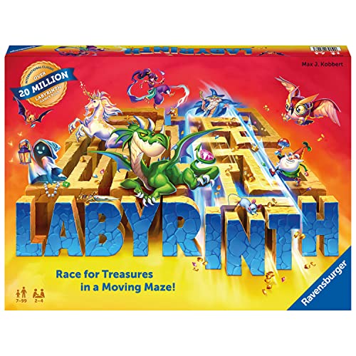 Ravensburger Labyrinth Family Board Game for Kids and Adults Age 7 and Up - Millions Sold, Easy to Learn and Play with Great Replay Value (26448)