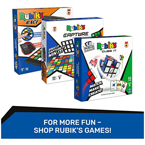 Rubik's Cube, The Original 3x3 Cube 3D Puzzle Fidget Cube Stress Relief Fidget Toy Brain Teasers Travel Games, for Adults and Kids Ages 8 and up