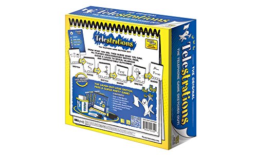Telestrations Original 8-Player | Family Board Game | A Fun Family Game for Kids and Adults | Family Game Night Just Got Better | The Telephone Game Sketched Out | Ages 12+