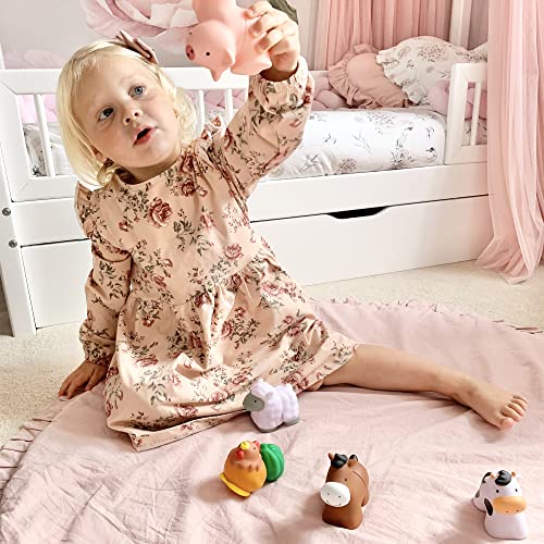 Melissa and Doug Pop Blocs Farm Animals Educational Baby Toy - 10 Linkable Pieces