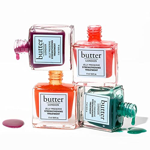 butter LONDON Orange Marmalade Jelly Preserve Strengthening Treatment, Orange, Nourishes Dry and Brittle Nails, Strengthens Weak Nails, Vitamin E and Tea Tree Oil, Gluten, Vegan and Cruelty Free