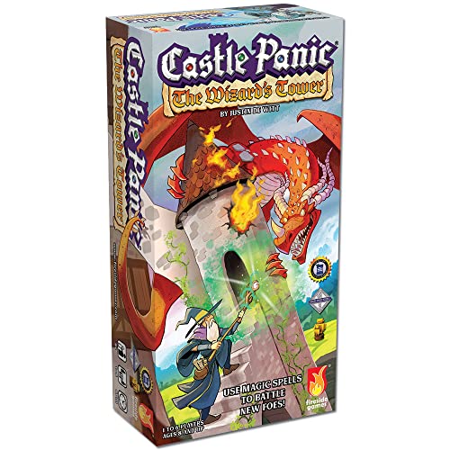 Fireside Games The Wizard’s Tower ⎸Castle Panic Expansion ⎸Board Game for Adults and Family ⎸Cooperative Board Game ⎸Ages 8+ ⎸for 1 to 6 Players