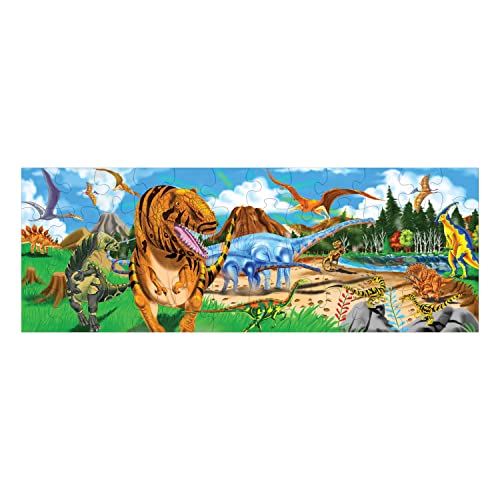 Melissa and Doug Land of Dinosaurs Floor Puzzle (48 pcs, 4 feet long)