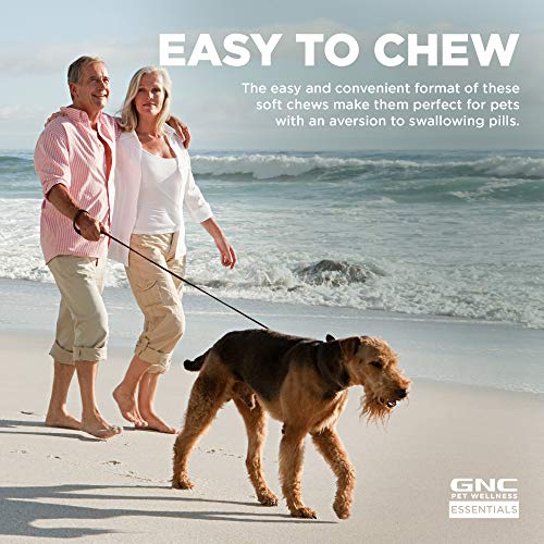 GNC for Pets Essentials Dog Multivitamin Soft Chews | 60 ct Salmon Oil Dog Supplement Immune Booster | Chicken Flavor Chewable Dog Multivitamin with Vitamins and Minerals, White