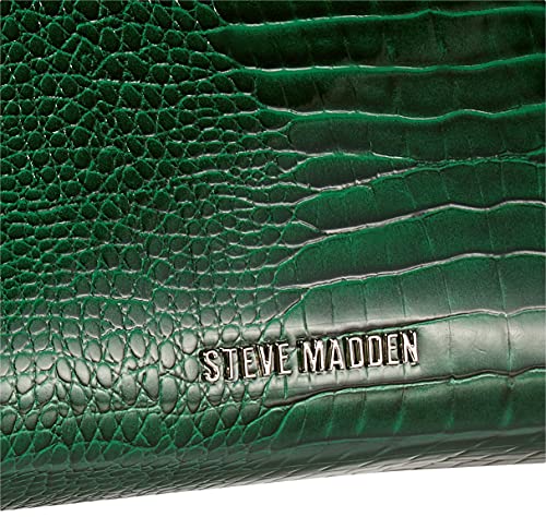 Steve Madden womens Steve Mdden DIGNIFY Croco Top Handle Bag, Green, one size US