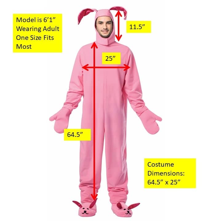 Rasta Imposta Costumes Christmas Bunny Adult Sized, Pink