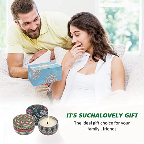 Scented Candles, 12 Pack Soy Wax Candles for Home Scented, 2.5oz Scented Candle Gift Set for Women, Lavender Jar Candles for Relaxation, Stress Relief, Bath, Yoga, Christmas, Birthday