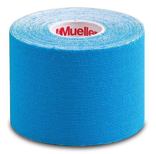 Mueller Sports Medicine Kinesiology Tape I-Strip Roll (20 Strips), Blue, 2' x 9.75'