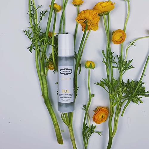 Yantra Beauty The Mist Silk Hair and Body Perfume - Hydrating Thermal Protector Fragrance - Texturizing, Conditioning Spray for Enhancing Volume, Bounce, and Shine - Light, Long Lasting 4.06 oz