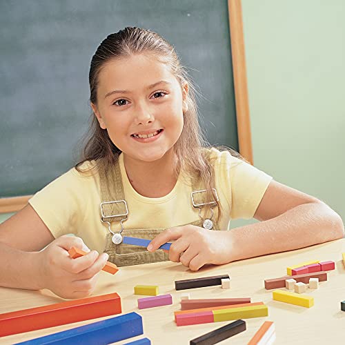 Learning Resources Cuisenaire Rods Small Group Set: 155 Piece Plastic Set, Multi-color