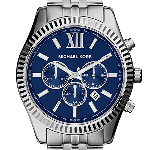 Michael Kors Men's Lexington Silver-Tone Watch MK8280