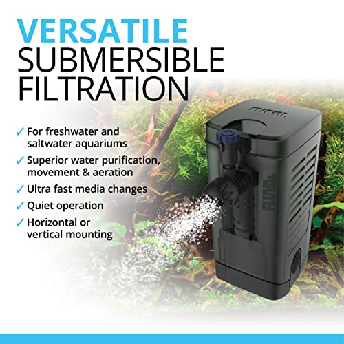 Fluval U1 Underwater Filter – Designed for Freshwater and Saltwater Aquariums, Also Ideal for Terrariums and Turtle Tanks
