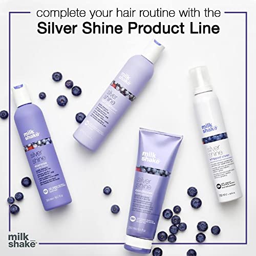 milk_shake Silver Shine Light Purple Shampoo for Blonde Hair - Blonde Toner for Brassy Hair