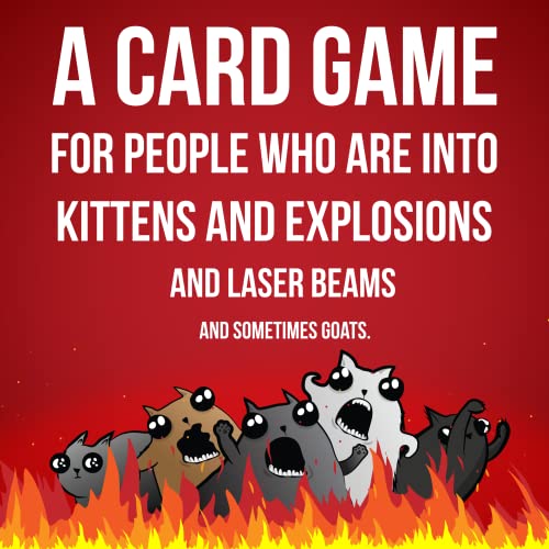 Exploding Kittens Card Game - Original Edition, Fun Family Games for Adults Teens and Kids - Fun Russian Roulette Card Games - 15 Min, Ages 7+, 2-5 Players