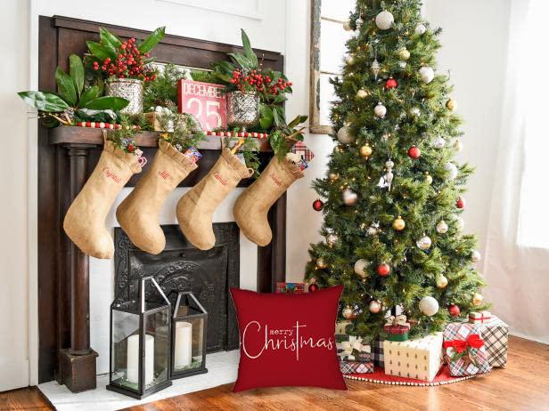 Allorry Christmas Pillow Covers Merry Christmas Throw Pillow Decorative Beige Cotton Cloth Linen Cloth Pillow Cover Sofa Cover Decorative Rectangle Length 18X18 inches