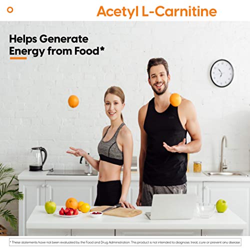 Doctor's Best Acetyl L-Carnitine, Help Boost Energy Production, Support Memory/Focus, Mood, Non-GMO, Vegan, Gluten Free