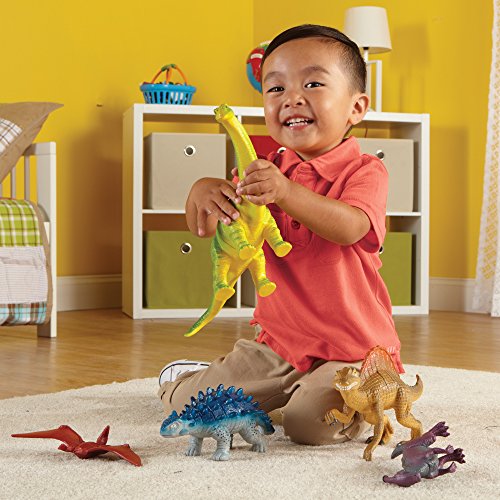 Learning Resources Jumbo Dinosaurs Expanded Set - 5 Pieces, Ages 3+ Dinosaurs for Toddlers, Dinosaurs Action Figure Toys, Kids' Play Dinosaur and Prehistoric Creature Figures