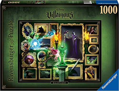 Ravensburger Disney Villainous Maleficent 1000 Piece Jigsaw Puzzle for Adults – Every Piece is Unique, Softclick Technology Means Pieces Fit Together Perfectly