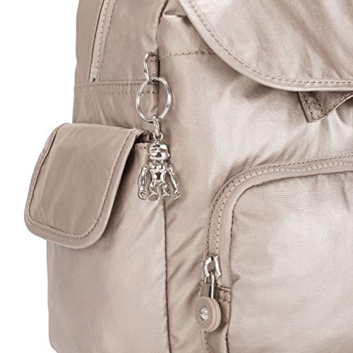Kipling Women's City Pack Mini Backpack, Lightweight Versatile Daypack, School Bag, Metallic Glow