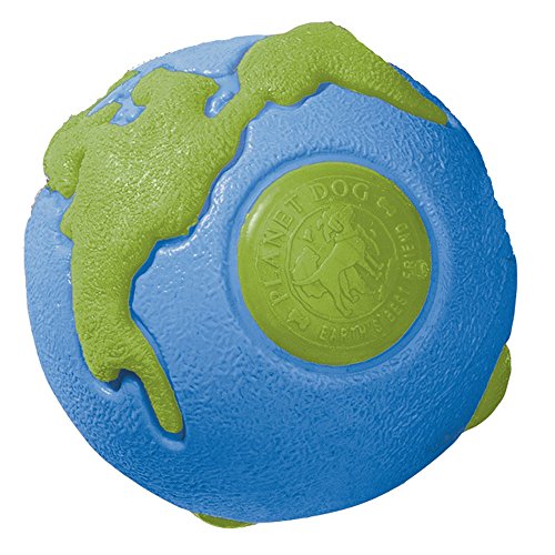Planet Dog Orbee-Tuff Planet Ball Blue/Green Treat-Dispensing Dog Toy, Large