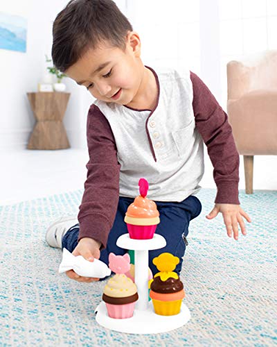 Skip Hop Play Food Set, Zoo Sort and Stack Cupcakes (Discontinued by Manufacturer)