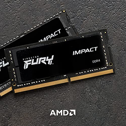 Kingston FURY Impact 32GB (2x16GB) 2666MT/s DDR4 CL16 Laptop Memory Kit of 2 | Intel XMP | AMD Ryzen | Plug n Play | Low Power Consumption | KF426S16IBK2/32.