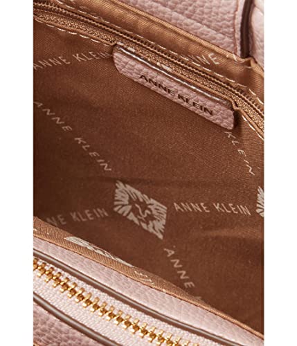 Anne Klein e/w Horsebit Satchel, Petal Pink